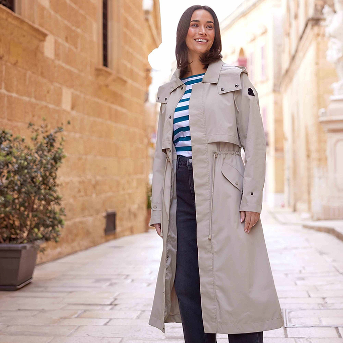 Alva Womens Waterproof Jacket - Taupe
