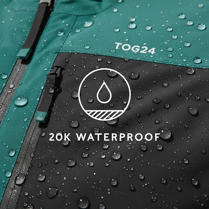 Avoriaz Mens Performance Waterproof Insulated Ski Jacket - Dark Turquoise/Black