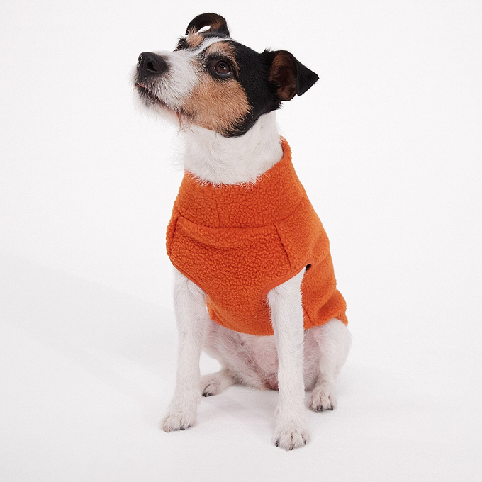 Bow-wow XL Sherpa Dog Coat - Dark Orange