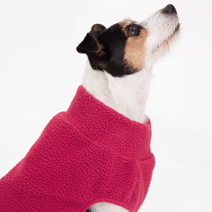 Bow-wow XS Sherpa Dog Coat - Cerise