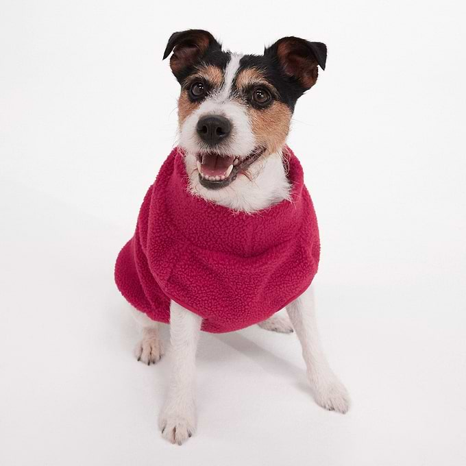 Bow-wow XS Sherpa Dog Coat - Cerise