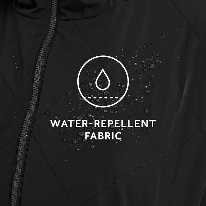 Banton Womens Shower Resistant Insulated Jacket - Black