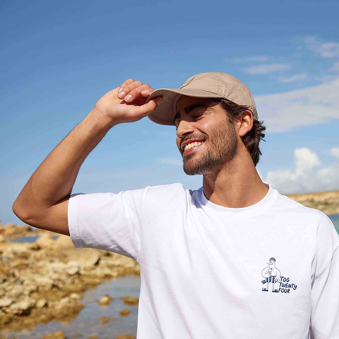 Beach Mens T-Shirt - Optic White