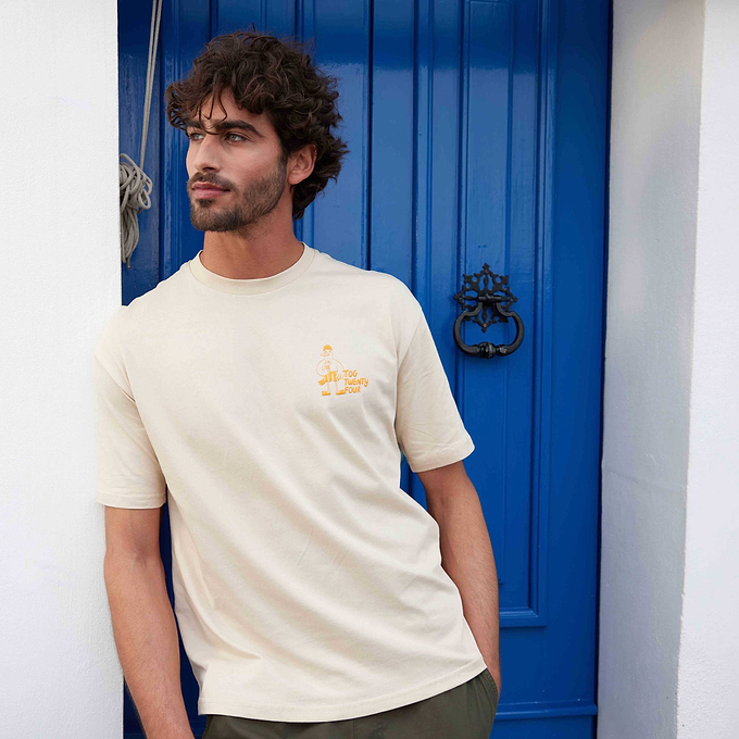 Beach Mens T-Shirt - Light Taupe
