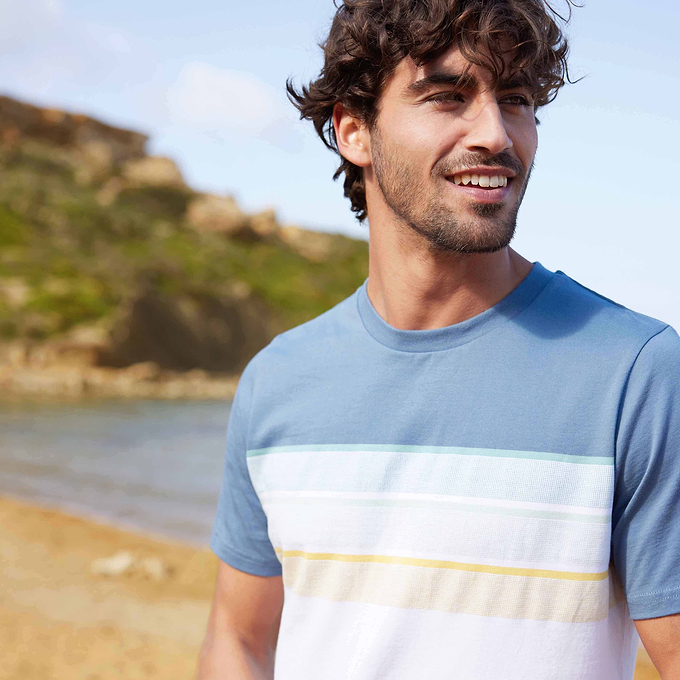 Blaxhall Mens T-Shirt - Blue Dolphin