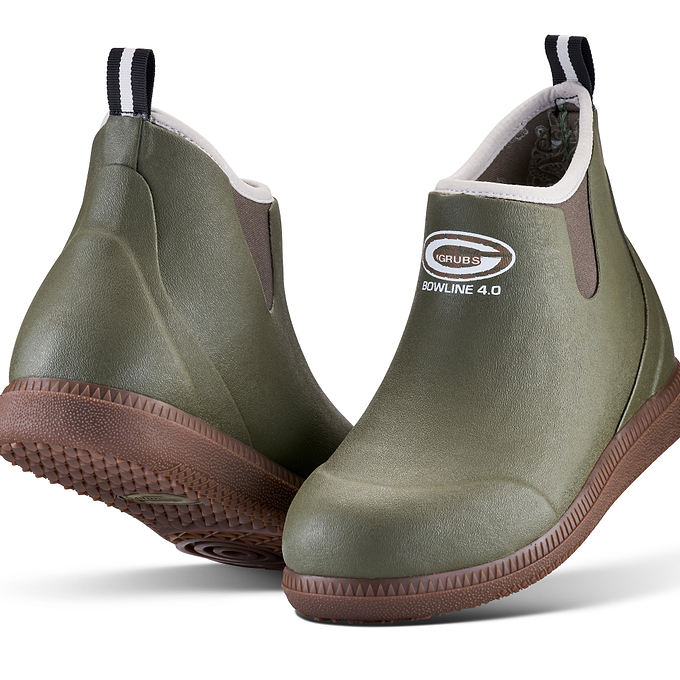 Grubs Boots Bowline Unisex Ankle Wellington - Green