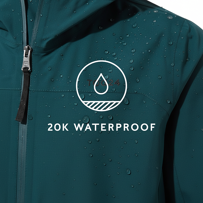 Bowston Mens Performance Waterproof Jacket - Petrol Green