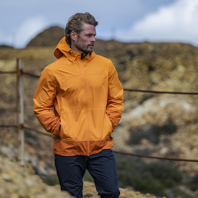Bowston Mens Waterproof Jacket - Tangerine
