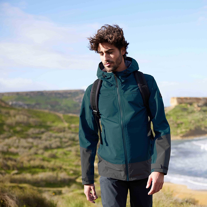 Bowston Mens Waterproof Jacket - Petrol Green
