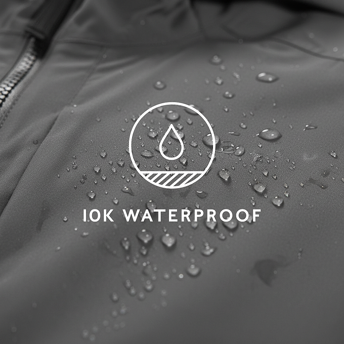 Brigsteer Mens Waterproof Jacket - Soot Grey