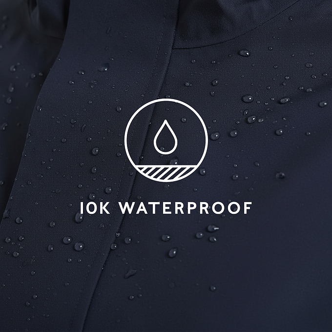 Burradon Womens Waterproof Jacket - Dark Indigo