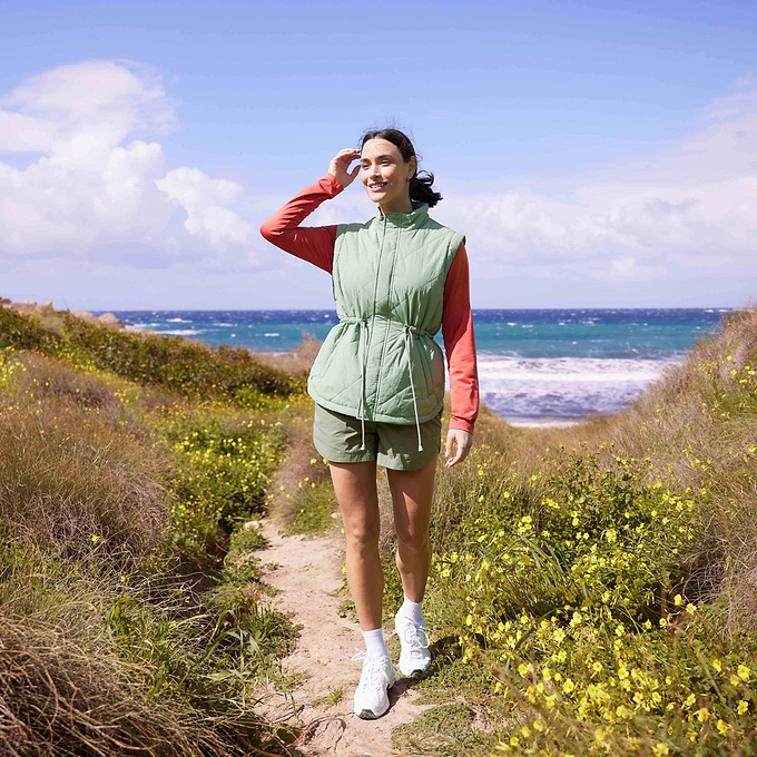 Cassly Womens Padded Gilet - Pistachio