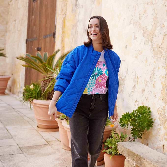 Cirnan Womens Packaway Padded Jacket Ultra Marine – TOG24