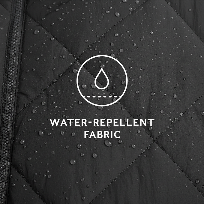 Corlae Womens Oversized Shower Resistant Insulated Jacket - Black