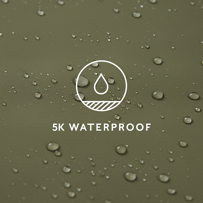 Craven Womens Waterproof Packaway Jacket - Khaki