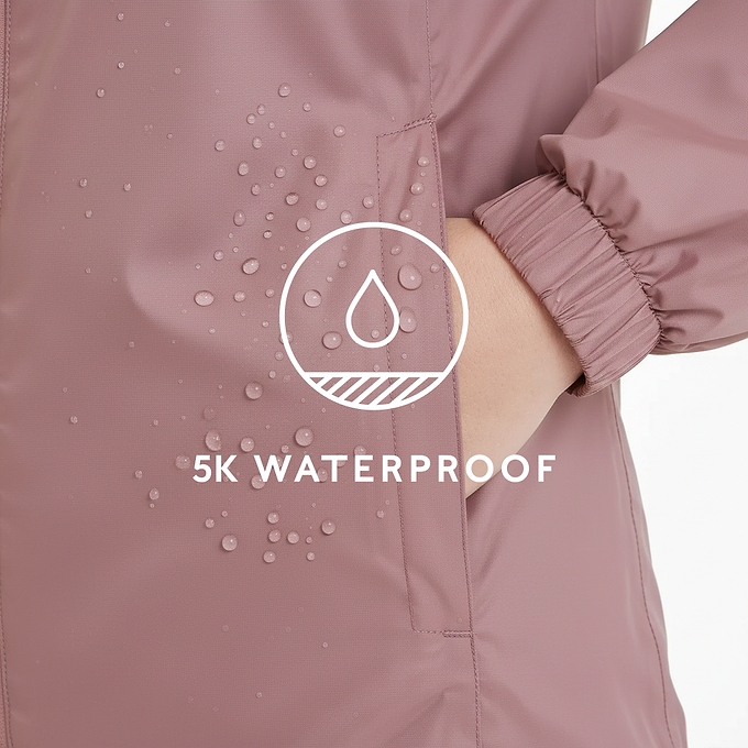 Craven Womens Waterproof Packaway Jacket - Mauve