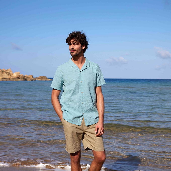 Derek Mens Shirt - Light Sky