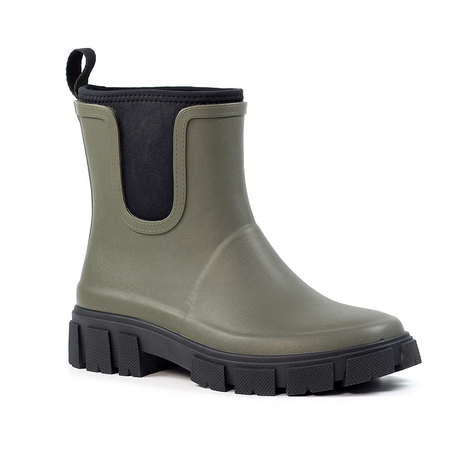 Lazy Dogz Lake Short Waterproof Wellington - Olive