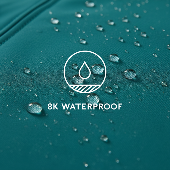 Enya Womens Longline Waterproof Softshell Jacket - Deep Teal