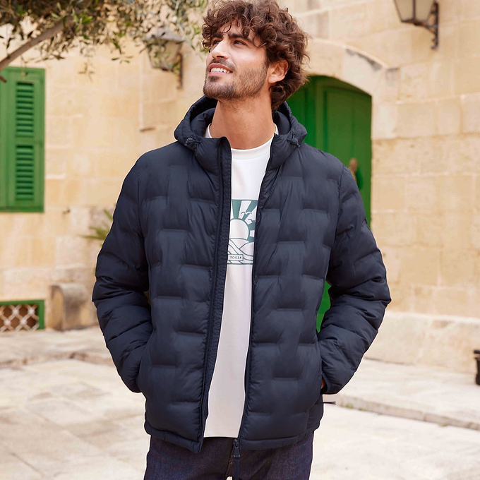 Fender Mens Padded Jacket - Dark Indigo