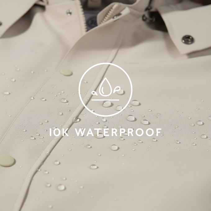 Remi Womens Classic Waterproof Car Coat - Cool Beige