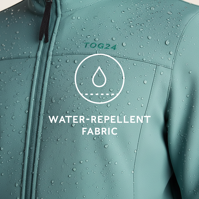 Feizor Mens Shower Resistant Softshell Jacket - Hydro Blue