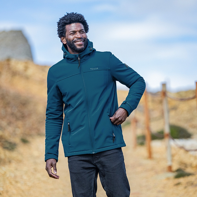 Feizor Mens Softshell Hoody - Marine Blue