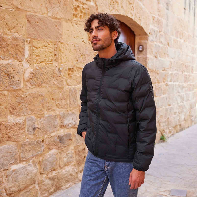 Fender Mens Shower Resistant Insulated Jacket - Black