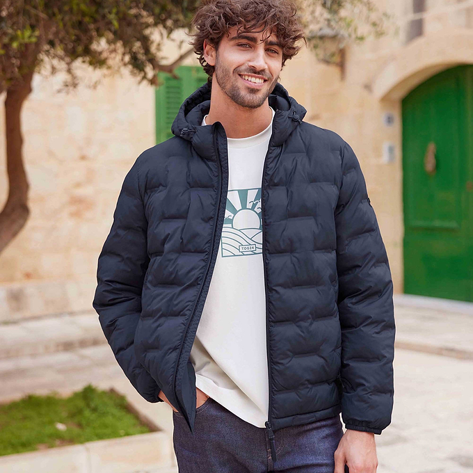 Fender Mens Padded Jacket - Dark Indigo