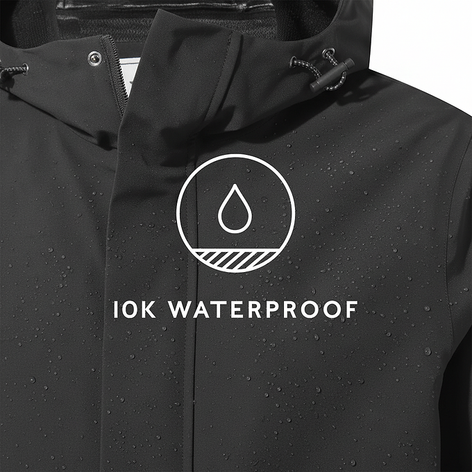 Flynn Mens Waterproof Jacket - Black