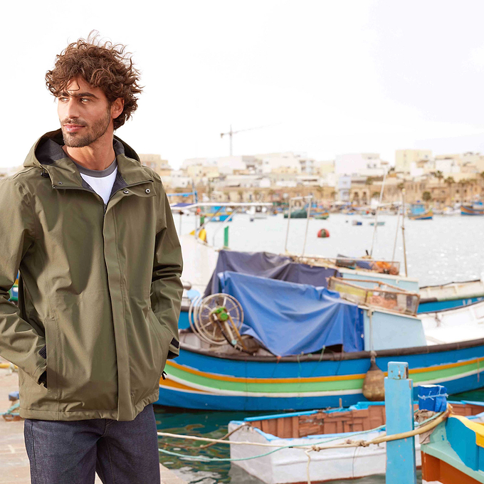 Flynn Mens Waterproof Jacket - Moss Green