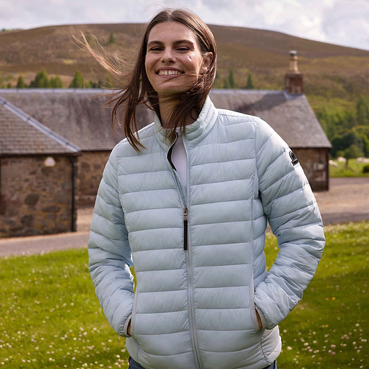 Gibson Womens Insulated Padded Jacket - Ice Blue