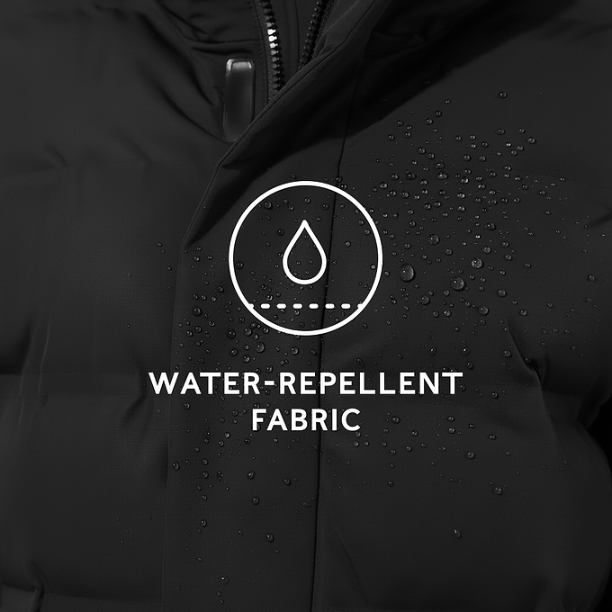 Glaston Womens Shower Resistant Insulated Parka - Black