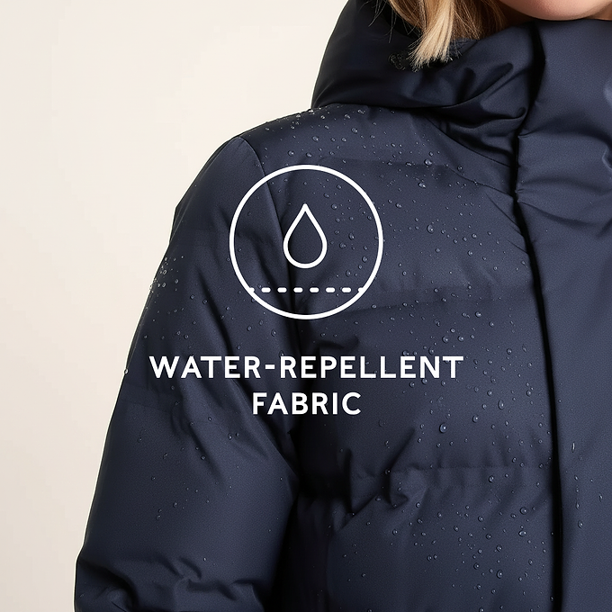 Glaston Womens Shower Resistant Insulated Parka - Dark Indigo