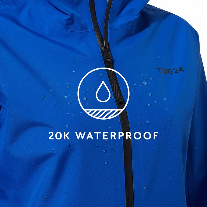 Glyder Womens Performance Waterproof Jacket - Ultra-Marine Blue