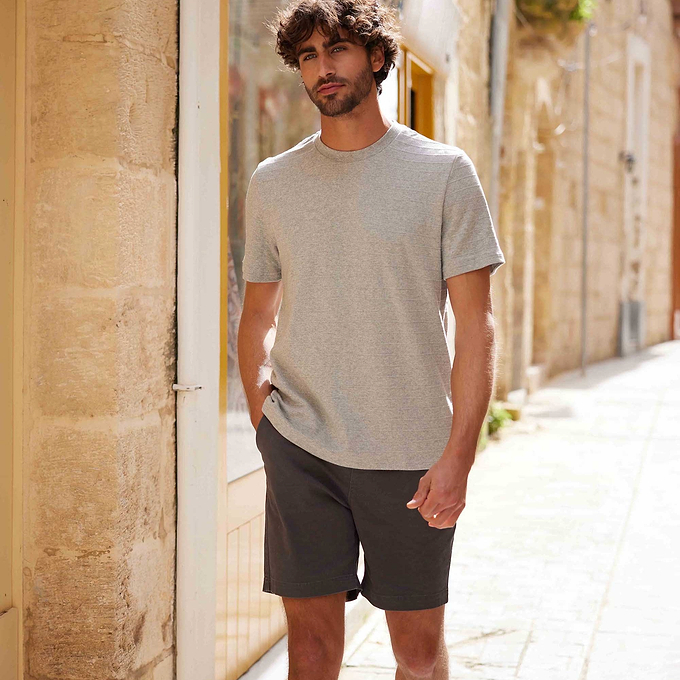 Goodman Mens T-Shirt - Light Grey Marl