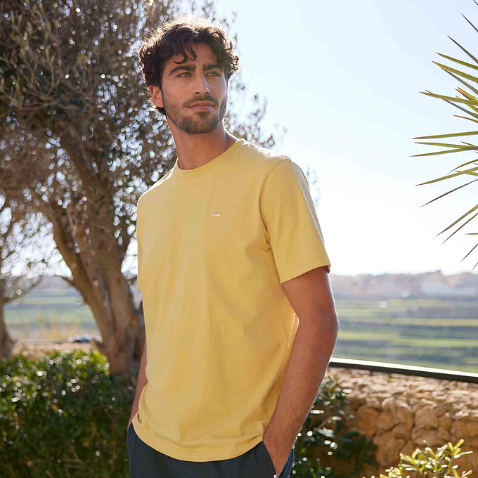 Howard Mens 100% Cotton Supersoft T-Shirt - Pale Amber