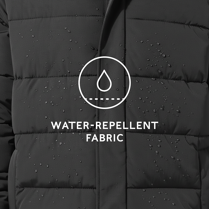 Langrick Mens Long Insulated Jacket - Black