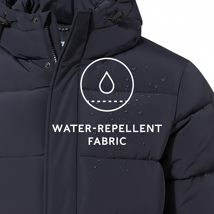 Langrick Mens Long Insulated Jacket - Dark Indigo