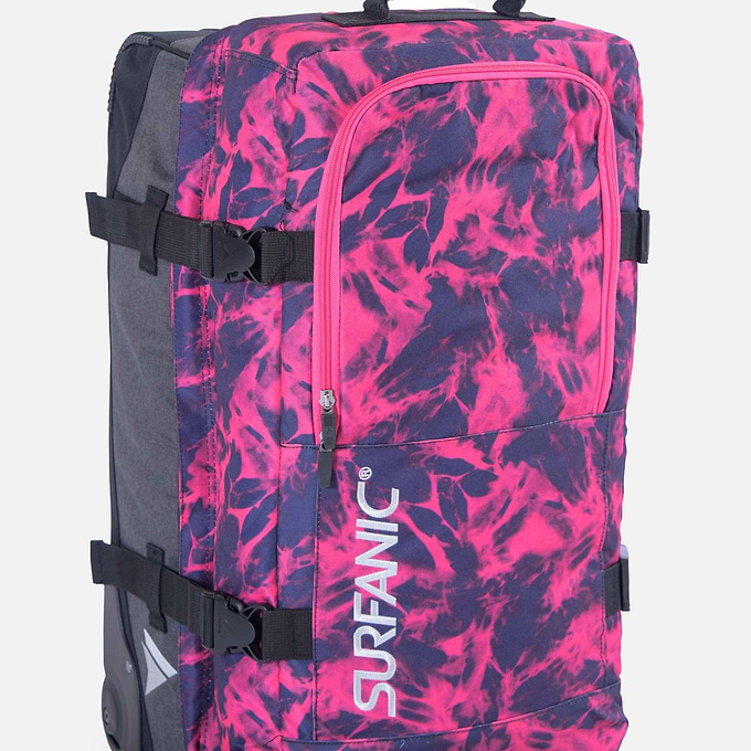Surfanic Maxim 2.0 70L Roller Bag - Floral Bleach Violet