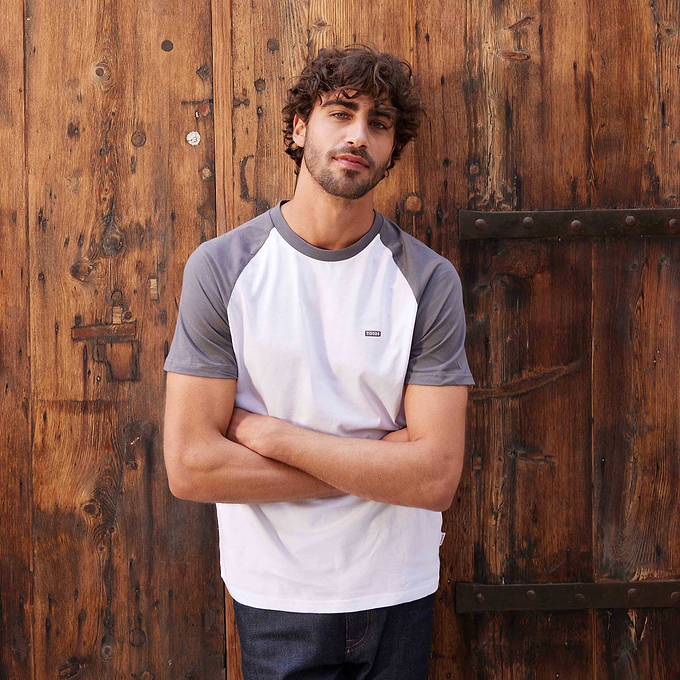 McGill Mens T-Shirt - Steel Grey/Optic White