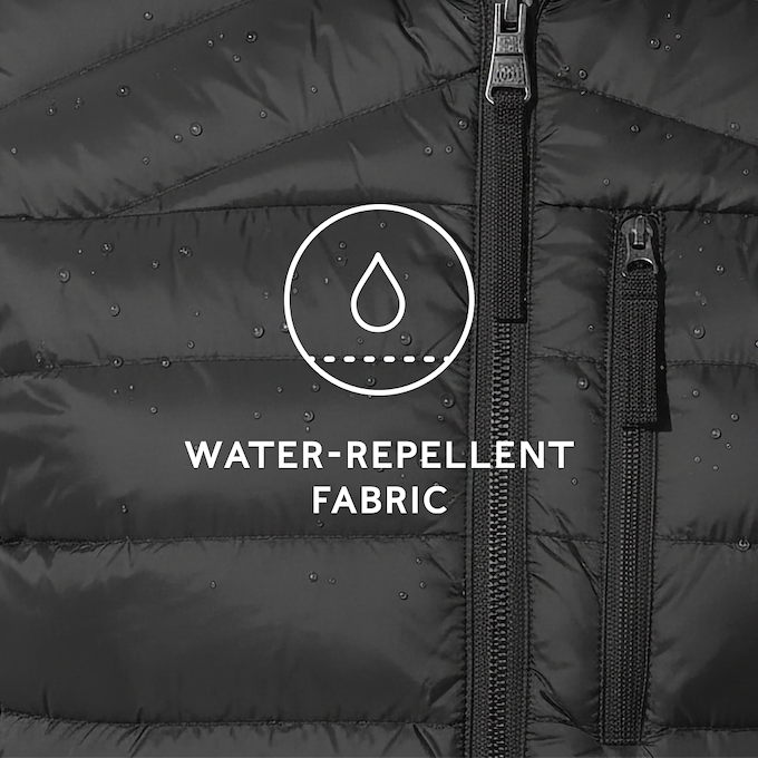 North Womens RDS Certified Down Hooded Jacket - Black