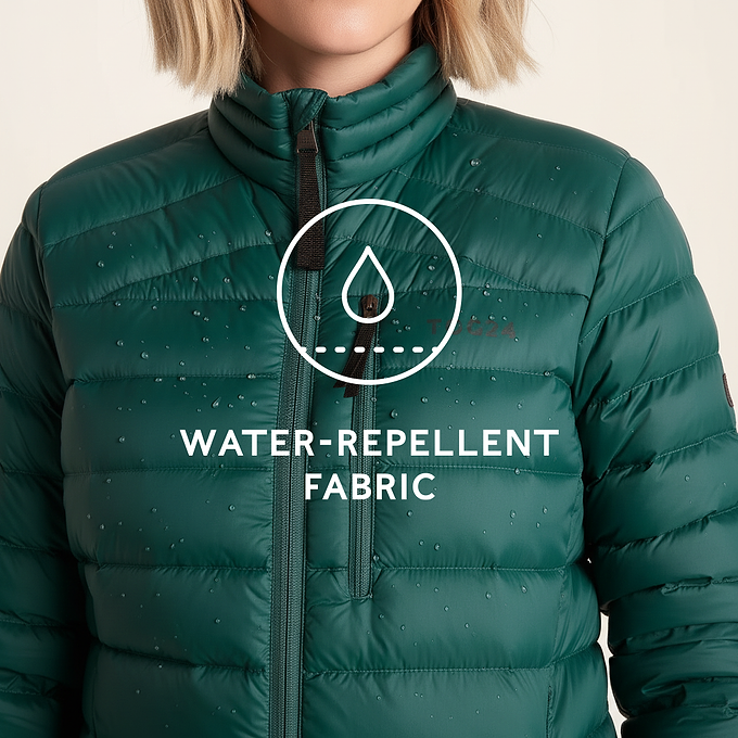 North Womens RDS Certified Down Jacket - Evergreen