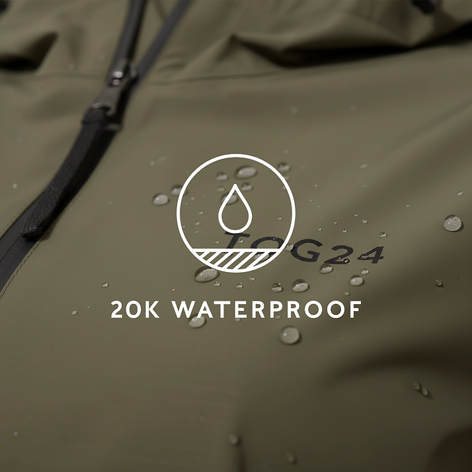 Nova Womens Performance Waterproof Jacket - Khaki