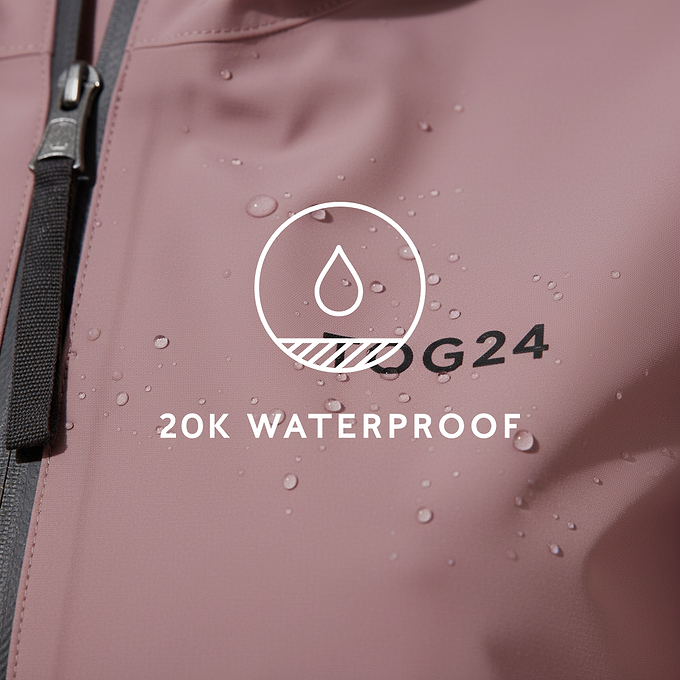 Nova Womens Performance Waterproof Jacket - Mauve