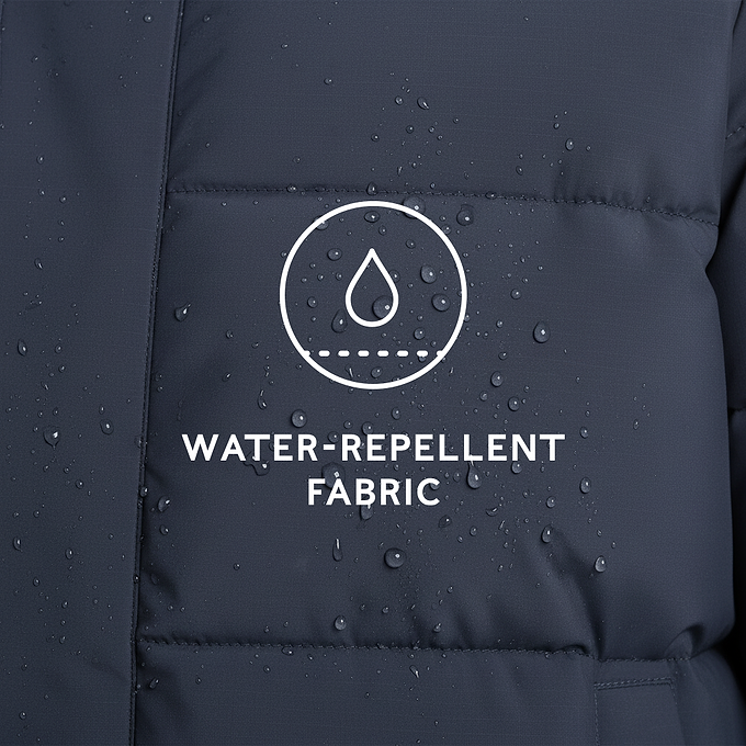 Preece Mens Long Shower Resistant Insulated Jacket - Dark Indigo