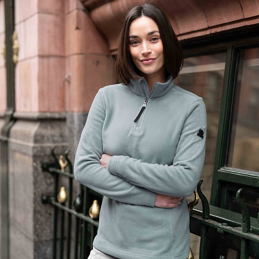Revive Womens Quarter Zip Fleece - Smokey Teal