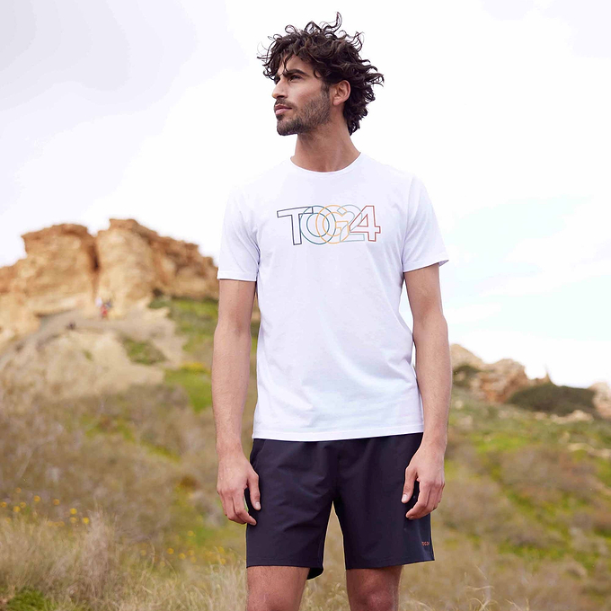 Rhode Mens Tech Short Sleeve Top - Optic White