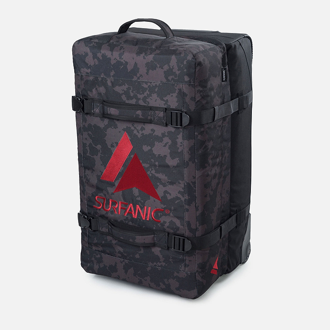 Surfanic Maxim 3.0 120L Roller Bag - Black Map