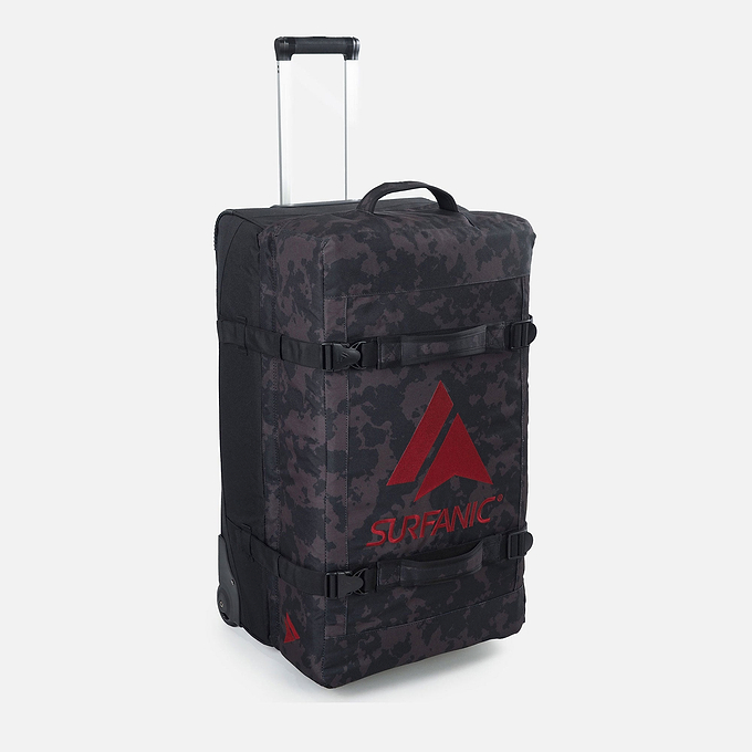 Surfanic Maxim 3.0 120L Roller Bag - Black Map